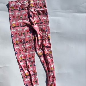 Girls Mini Boden bunny leggings